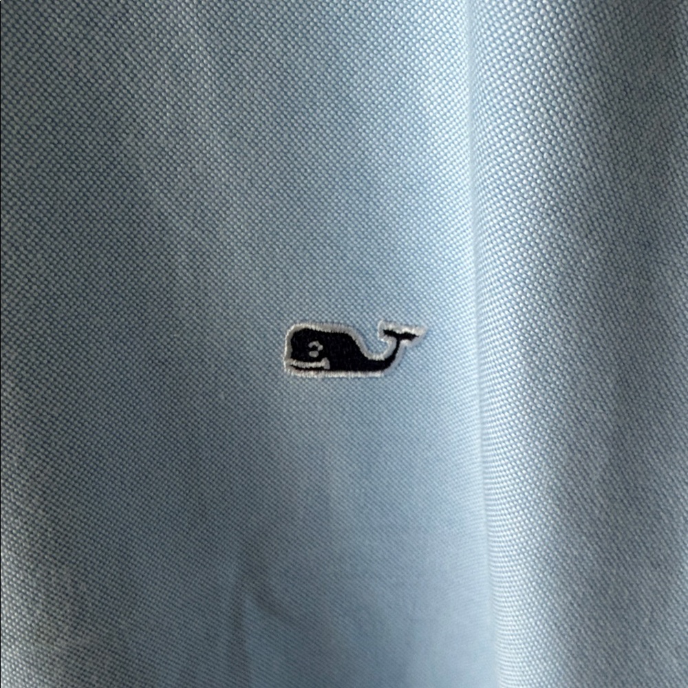 Vineyard Vines Mens XXL Classic Fit Whale 100% Cotton Shirt Blue Preppy Business - Picture 4 of 9